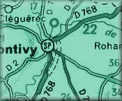 Map of Pontivy