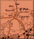 Map of Morlaix