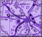 Map of Quimper